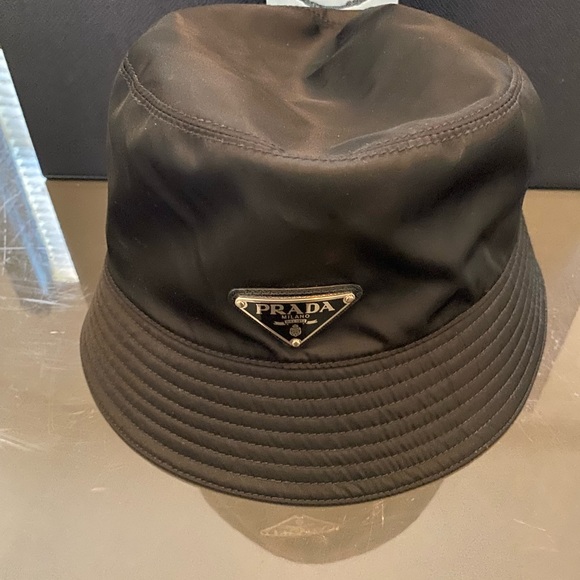 Prada Accessories Prada Renylon Bucket Hat Black Size Made Of